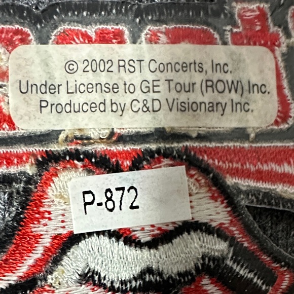 ⭐️HOST PICK⭐️ Official 2002 Rolling Stones Concert Tour Logo Patch COLLECTIBLE - Picture 2 of 4